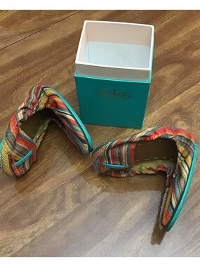 Tieks Sunset Stripe Ballet Flat Size 8